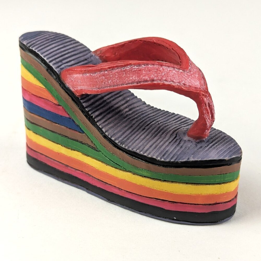 90s If The Shoe Fits Rainbow Sandal Figurine - Picture 3 of 5